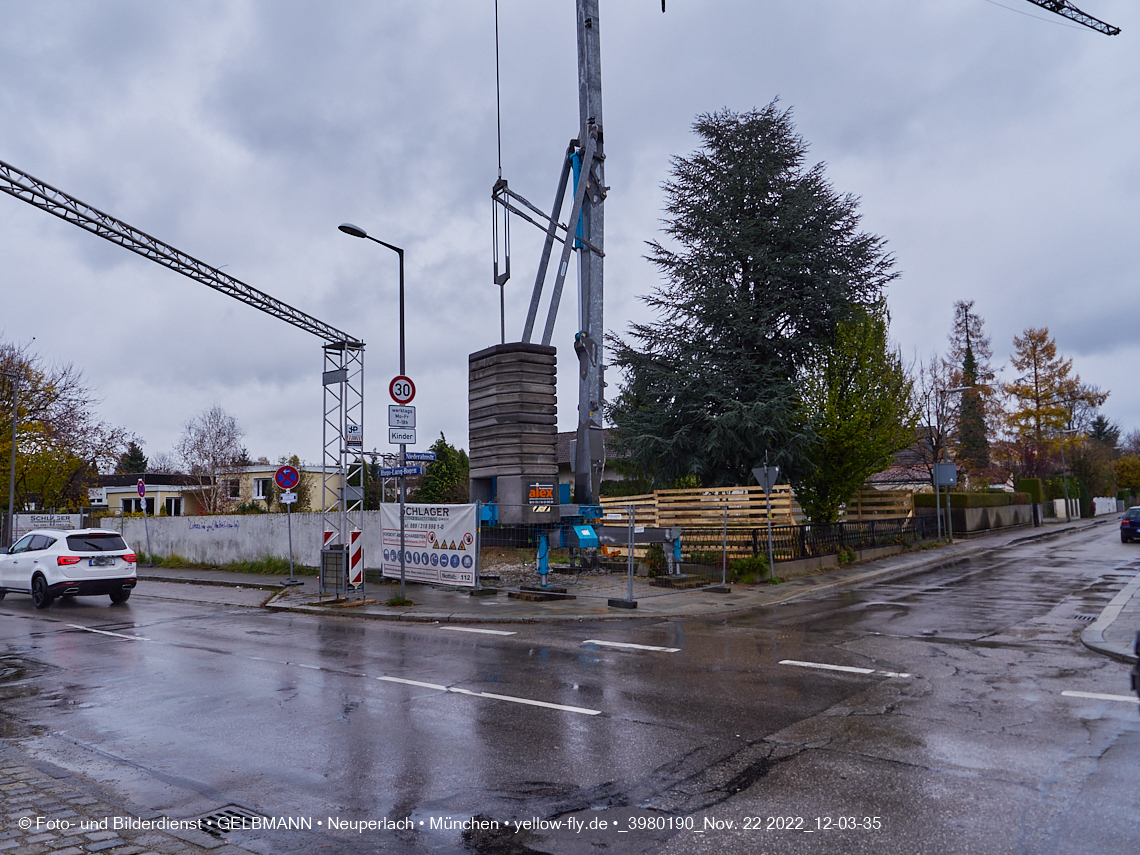 22.11.2022 - Neubau eines Mehrfamilienhause in der Niederalmstraße 16 in Neuperlach-Trudering